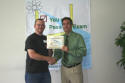 John receives his class certificate