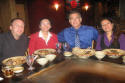 The Staff - Joe, Yvette, Steve and Cecilia at Bennihana's restaurant at the end of class.