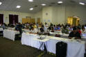 Students take a preparation exam.
