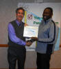 Rowhelleo receives his workshop certificate