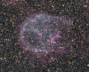 This titanic explosion of a massive star took place in the Large Magellanic Cloud, a neighbor of our own Milky Way.